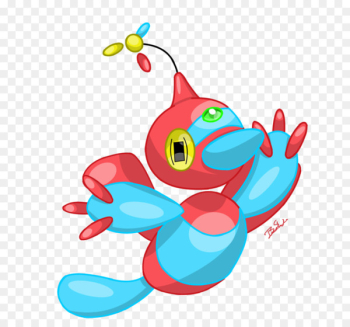 Porygon-Z Video Games Porygon2 Illustration - azurite poster Porygon-Z Video Games Porygon2 Illustration - azurite poster