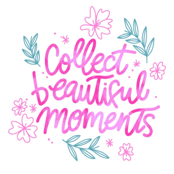 Positive lettering with flowers Free Vector Positive lettering with flowers Free Vector