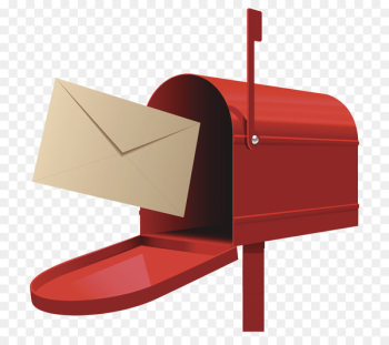 Post box Letter Illustration - Open red mailbox Post box Letter Illustration - Open red mailbox
