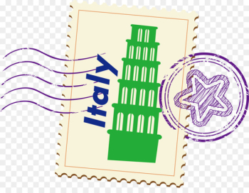 Postage stamp Mail - Italy Vector stamps Postage stamp Mail - Italy Vector stamps