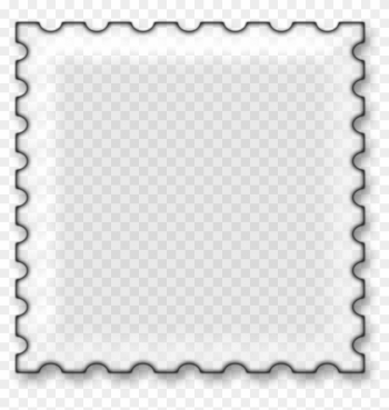 Postage Stamp Picture Frame Clip Art - Stamp Frame Png