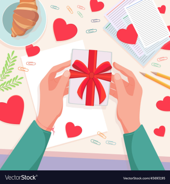 postcard or banner for valentines day postcard or banner for valentines day