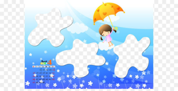 Poster Cartoon Illustration - Calendar Template Poster Cartoon Illustration - Calendar Template