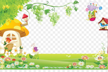 Poster Cartoon Wallpaper - Grassland Park Poster Cartoon Wallpaper - Grassland Park