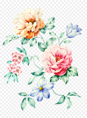 Poster Clip art - Colorful flowers Poster Clip art - Colorful flowers