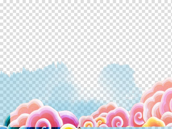 Poster , Clouds frame transparent background PNG clipart