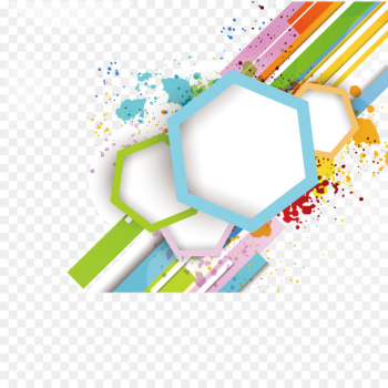 Poster Geometric shape - Vector paint splash Poster Geometric shape - Vector paint splash