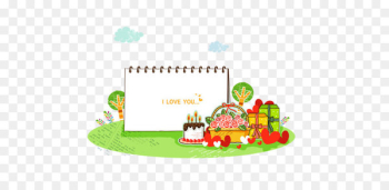 Poster Illustration - Birthday creative cartoon poster illustration 