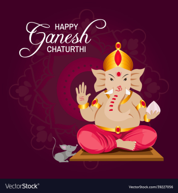 poster of god ganesh blessing to people