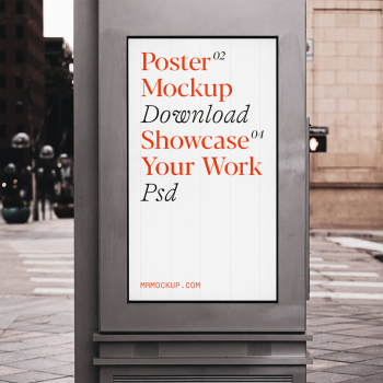 Poster on Street Mockup