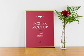 Poster with Gold Frame Mockup 1 poster mockup gold frame 05 Poster with Gold Frame Mockup 1 poster mockup gold frame 05