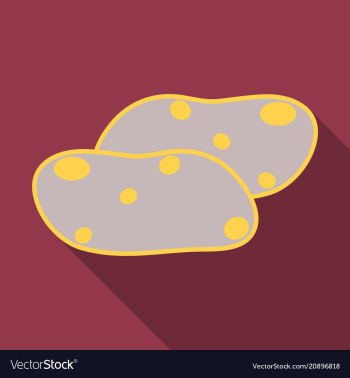 Potatoes isolated background vector image Potatoes isolated background vector image