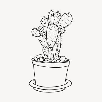 Potted cactus drawing, plant illustration | Free PSD - rawpixel Potted cactus drawing, plant illustration | Free PSD - rawpixel