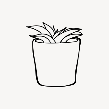 Potted succulent drawing, house plant | Free Vector - rawpixel Potted succulent drawing, house plant | Free Vector - rawpixel