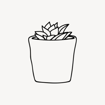 Potted succulent drawing, house plant | Free Vector - rawpixel Potted succulent drawing, house plant | Free Vector - rawpixel