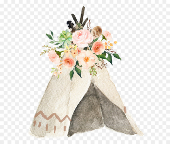 Pow wow Wedding invitation Tipi Clip art - Beautiful flowers Sen Department 
