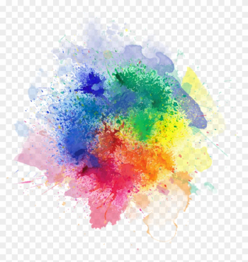 Powder Clipart - - Watercolor Color Splash Png