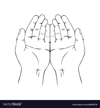 praying hand symbol outline praying hand symbol outline