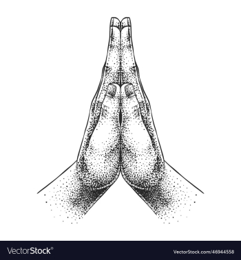 praying hands drawn using pointillism technique praying hands drawn using pointillism technique