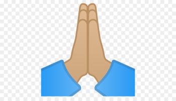 Praying Hands EmojiWorld Prayer Light skin - hands folded together 