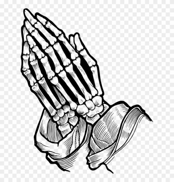 Praying Hands Prayer Bone Skull Drawing - Skeleton Praying Hands Vector Praying Hands Prayer Bone Skull Drawing - Skeleton Praying Hands Vector