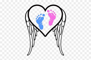 Pregnancy And Infant Loss Awareness Footprints - Baby Footprints Decal