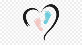 Pregnancy And Infant Loss Awareness Month Is October - Blue And Pink Baby Footprints