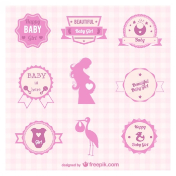 Pregnancy badges and symbols