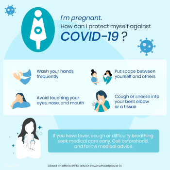 Pregnancy care during the coronavirus pandemic social template source .. | Free  vector - 2315695