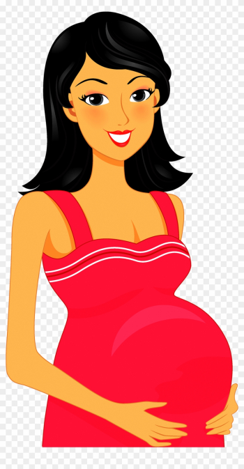 Pregnancy Mother Cartoon Clip Art - Pregnant Woman Cartoon