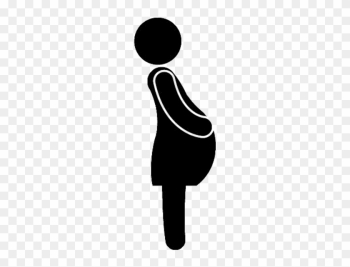 Pregnancy Mother Clip Art - Pregnant Woman Icon Vector