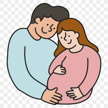 Pregnancy png sticker, parents transparent | Free PNG Illustration - rawpixel