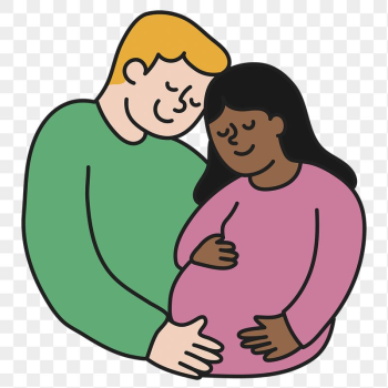 Pregnancy png sticker, parents transparent | Free PNG Illustration - rawpixel