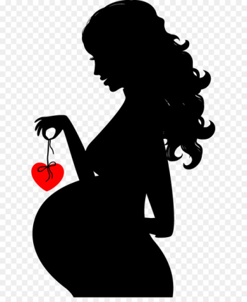 Pregnancy Silhouette Woman Clip art - Cartoon pregnant women vector material 