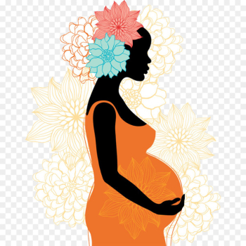 Pregnancy Silhouette Woman Clip art - Pregnant woman 