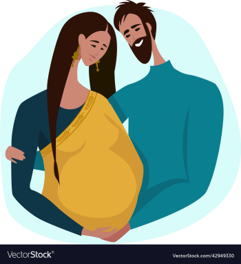 pregnant woman with her husband