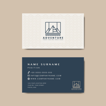 Premium business card design mockup