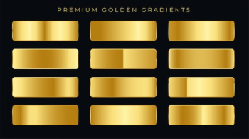 premium golden gradients swatches set premium golden gradients swatches set