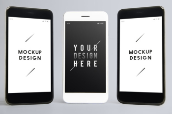 Premium mobile phone screen mockup template Free Psd