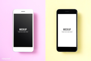 Premium mobile phone screen mockup template | Free stock psd mockup - 527573