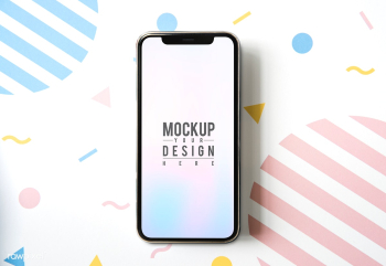 Premium mobile phone screen mockup template | Free stock psd mockup - 527625