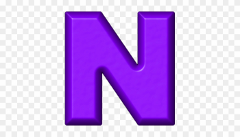 Presentation Alphabets Purple Refrigerator Magnet N - Alphabets N Presentation Alphabets Purple Refrigerator Magnet N - Alphabets N