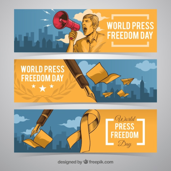 Press freedom day banners Press freedom day banners