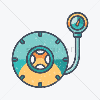 Pressure gauge tyre