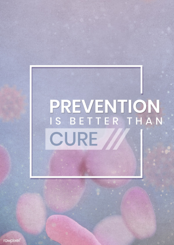 Prevention is better than cure poster template mockup | Free  illustration - 2311319