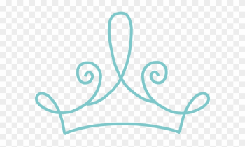 Princess Crown Blue Long Clip Art - Transparent Background Crown Clipart Gold