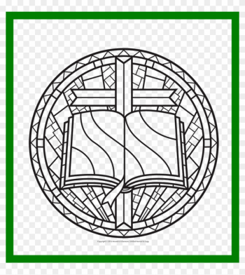 Printable Stained Glass Window Coloring Pages With - Rose Window Stained Glass Window Colouring
