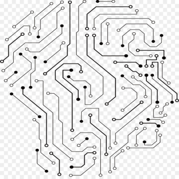 Printed circuit board Electrical network Clip art - Circuit board brain 