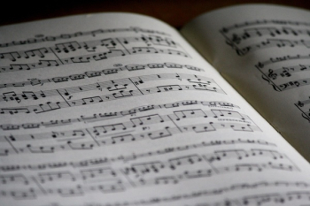 Printed Musical Note Page Printed Musical Note Page