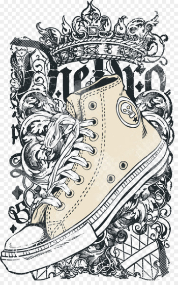 Printed T-shirt Shoe Clothing Printing - Fashion shoes printing 